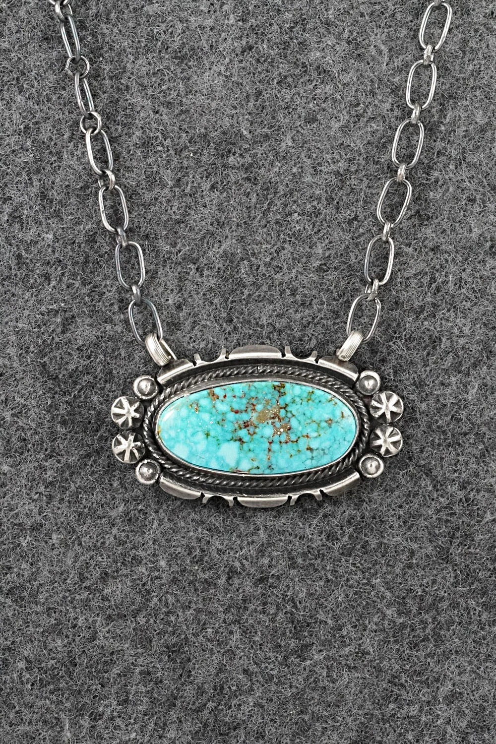 Turquoise & Sterling Silver Necklace - Marita Benally