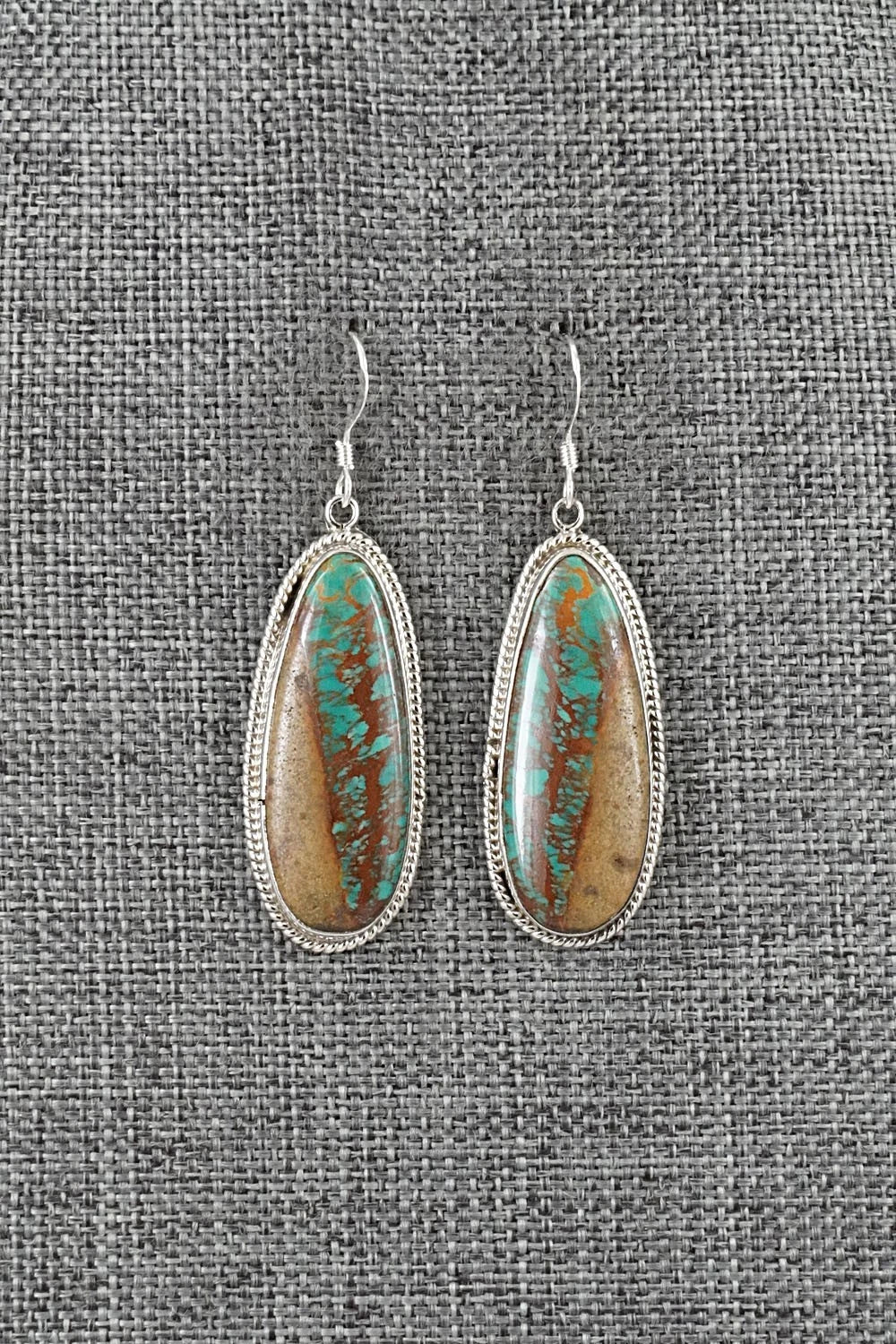 Turquoise and Sterling Silver Earrings - Sharon McCarthy