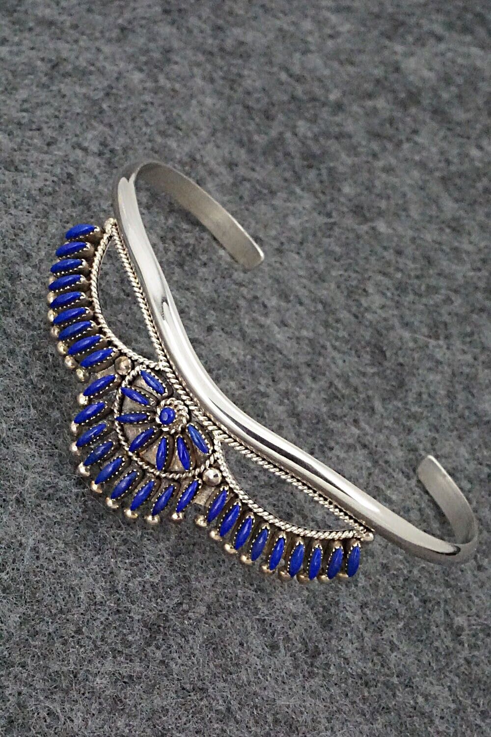 Lapis & Sterling Silver Bracelet - Stewart Nakatewa