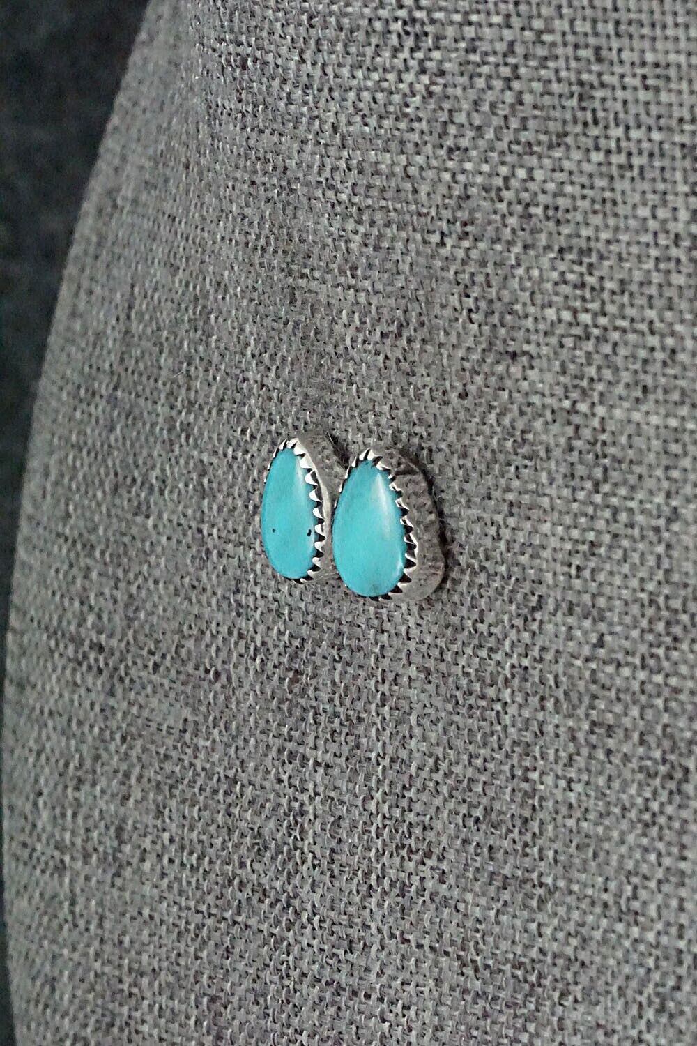 Turquoise & Sterling Silver Earrings - Theresa Smith