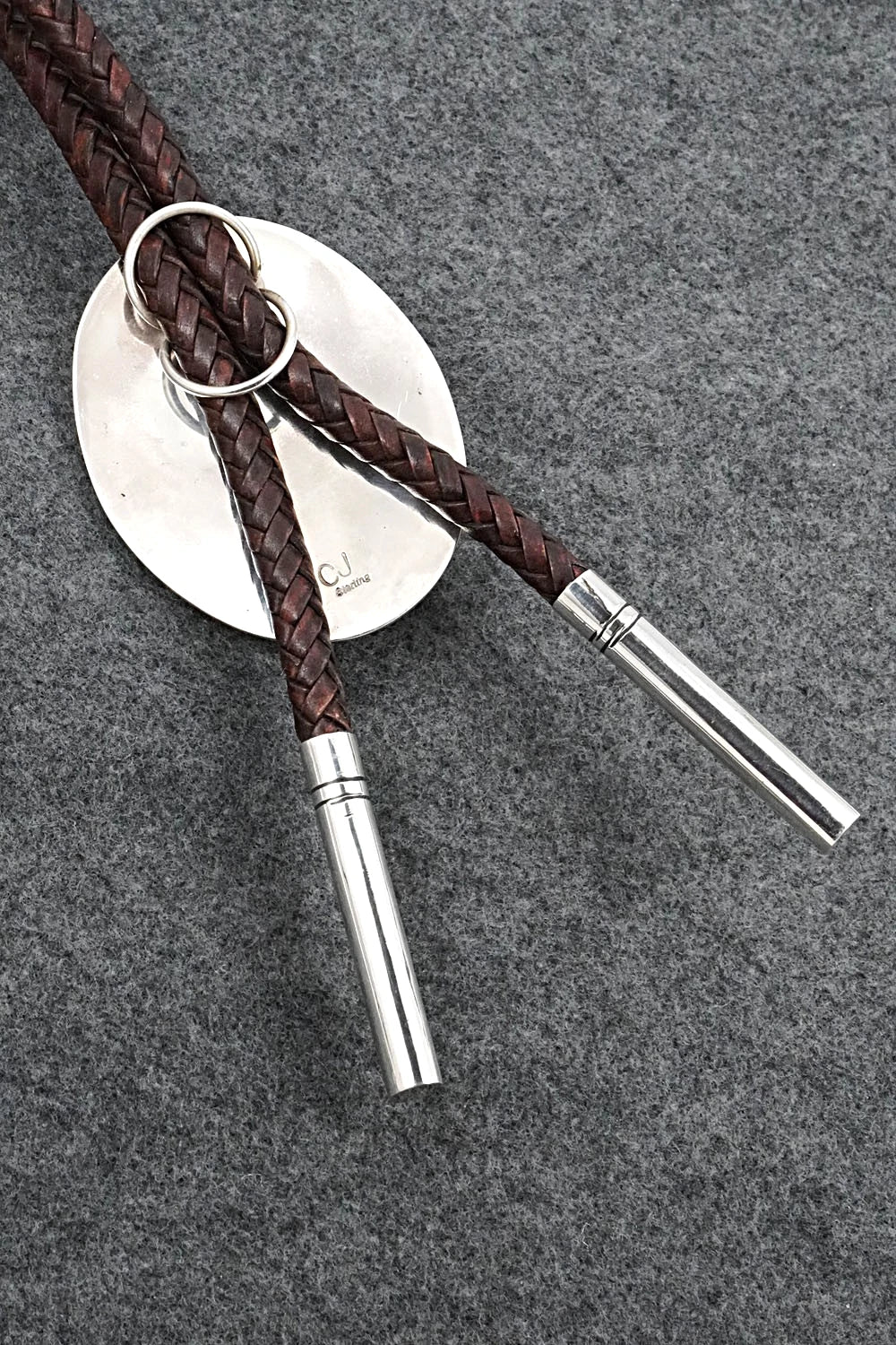 Turquoise & Sterling Silver Bolo Tie - Charlie John