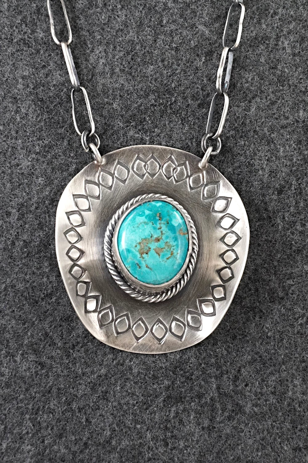 Turquoise & Sterling Silver Necklace - Randy Boyd