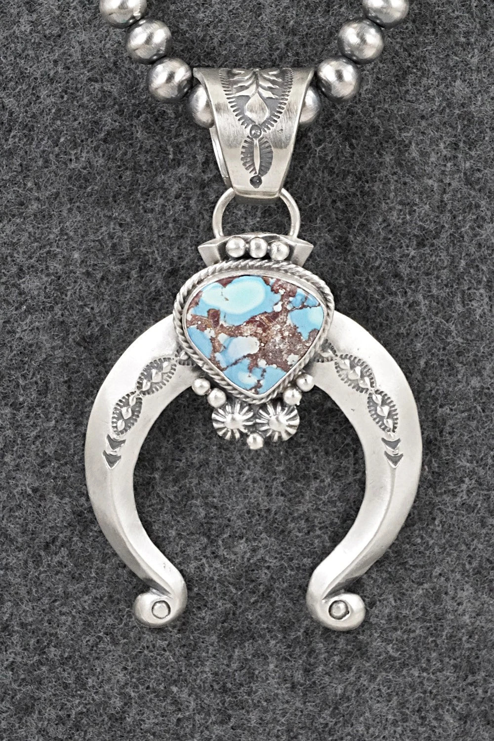 Turquoise & Sterling Silver Necklace - Samuel Yellowhair