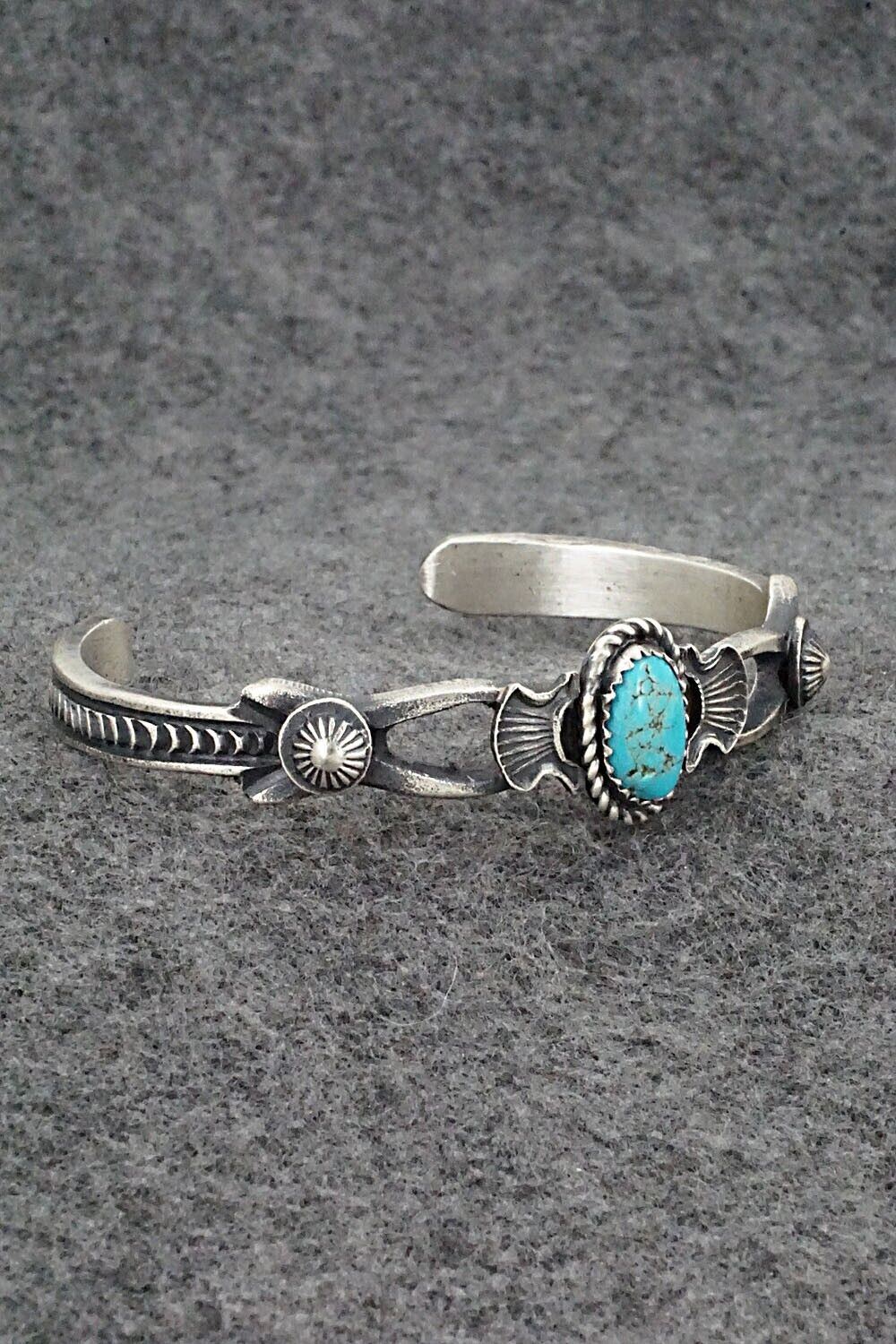 Turquoise & Sterling Silver Bracelet - Eva & Linberg Billah