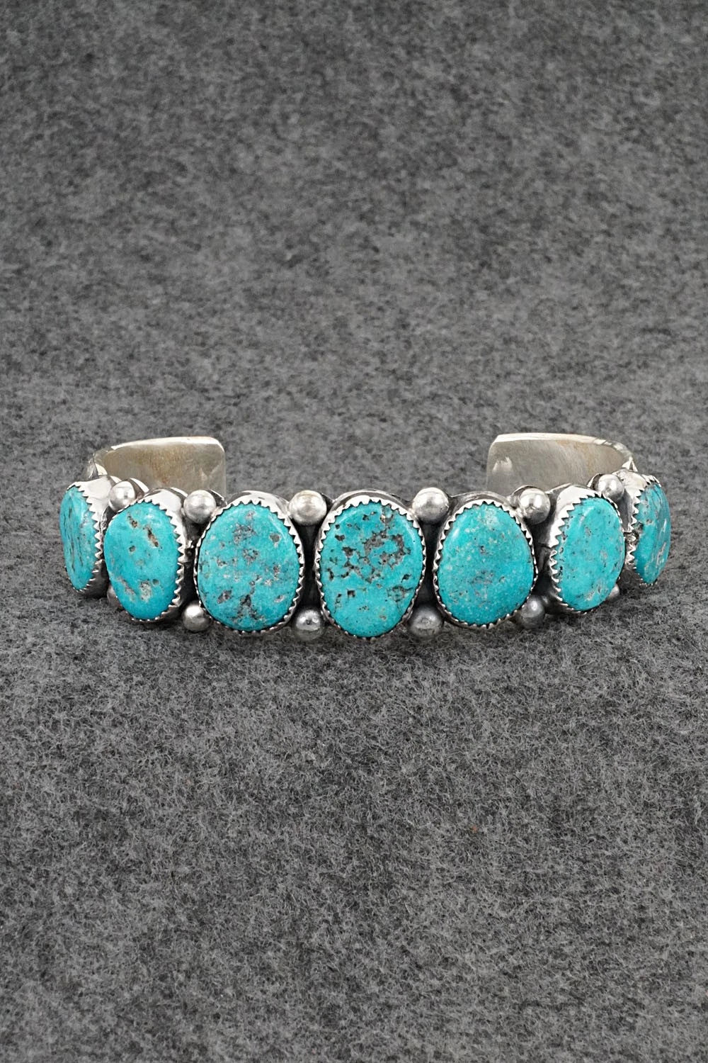 Turquoise & Sterling Silver Bracelet - Wilbert Muskett Sr.