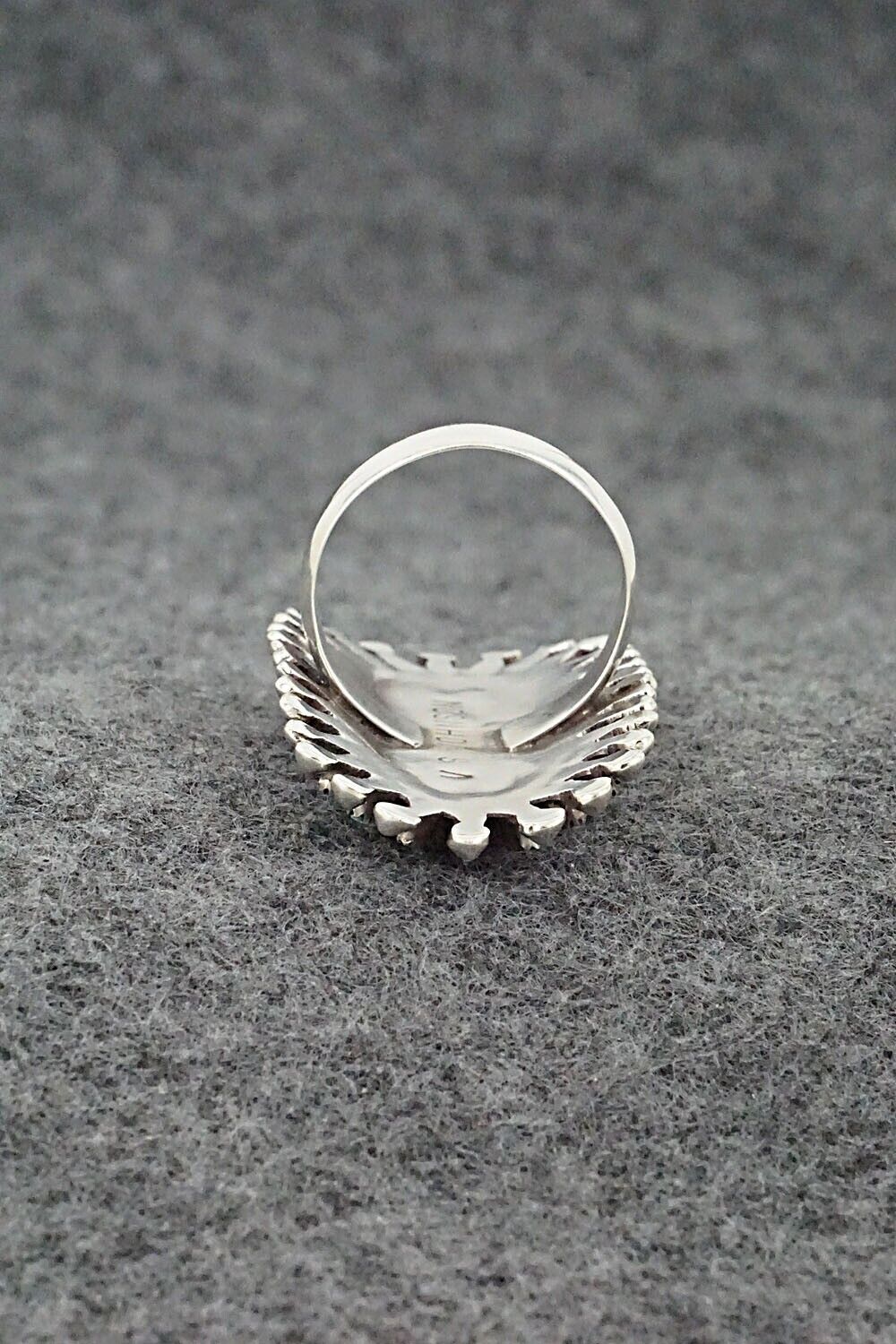 Turquoise & Sterling Silver Ring - Vincent Johnson - Size 7