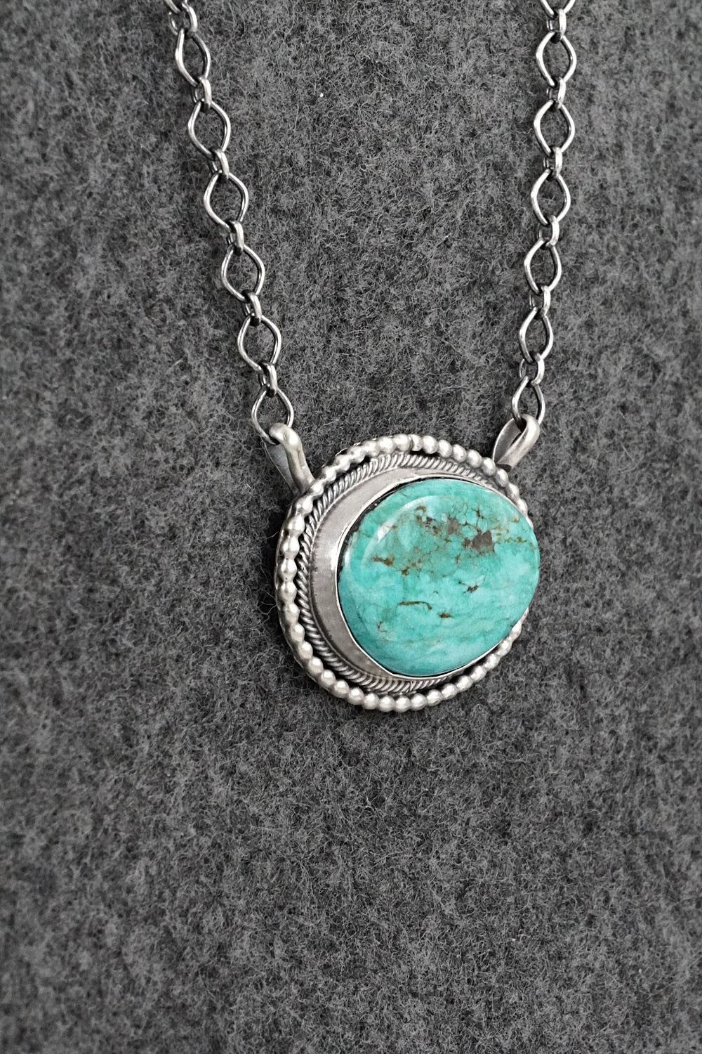 Turquoise & Sterling Silver Necklace - Darrin Livingston