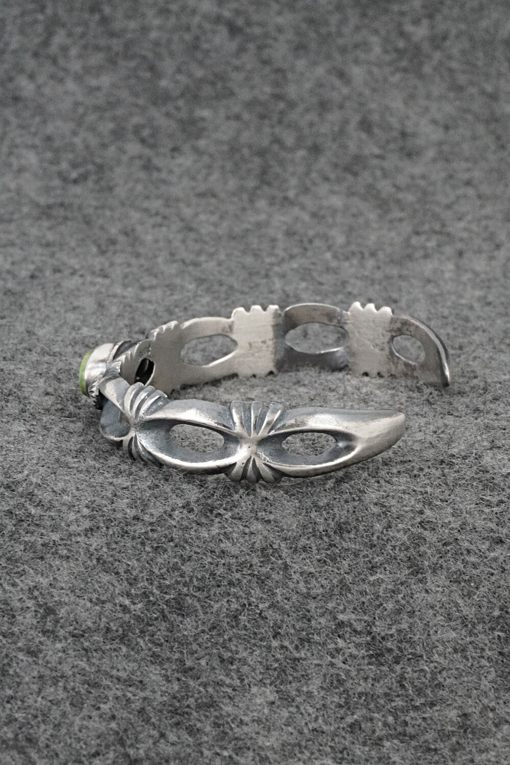 Turquoise & Sterling Silver Bracelet - Harrison Bitsue