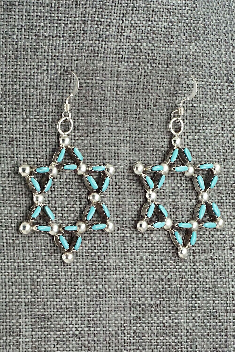 Turquoise & Sterling Silver Earrings - D. Ramancito
