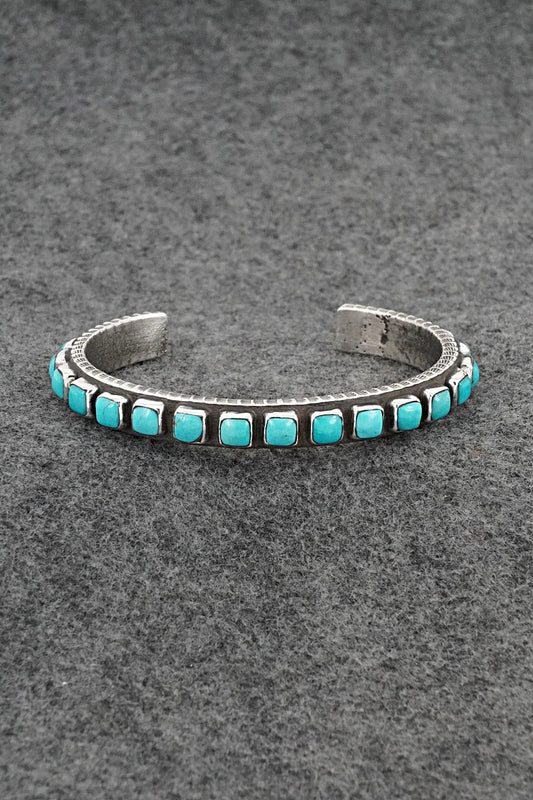 Turquoise & Sterling Silver Bracelet - Ernest Rangel