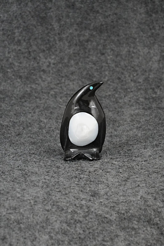 Penguin Zuni Fetish Carving - Calvert Bowannie