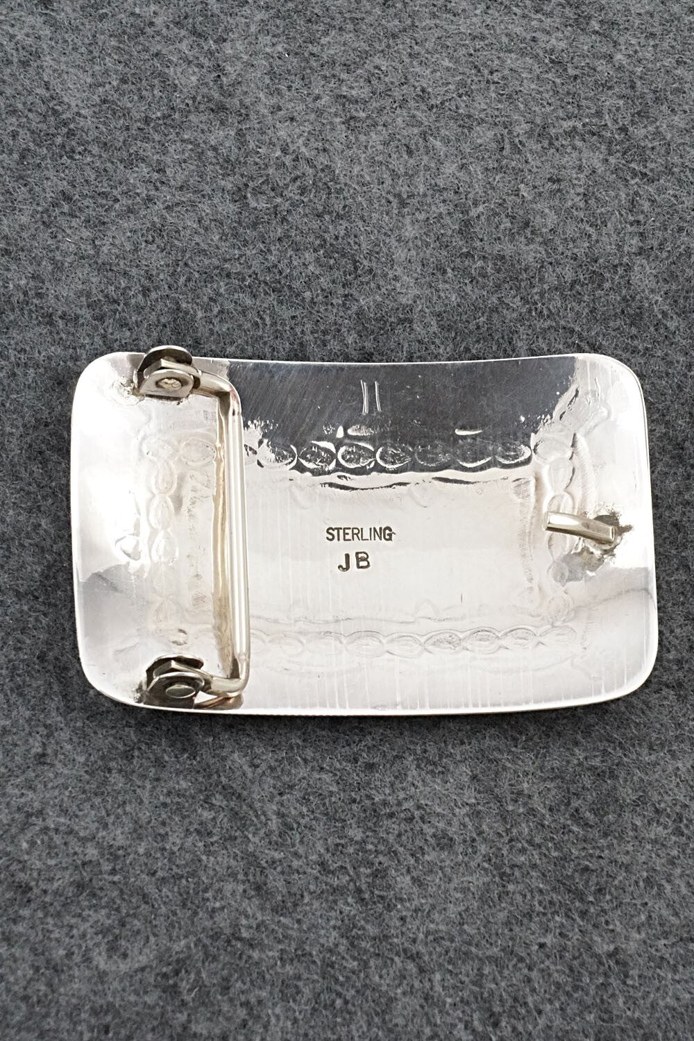 Turquoise & Sterling Silver Belt Buckle - Jolene Begay