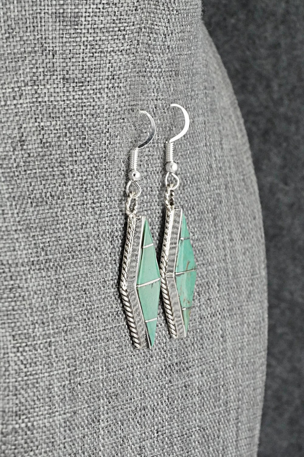 Turquoise & Sterling Silver Earrings - Andrew Enrico