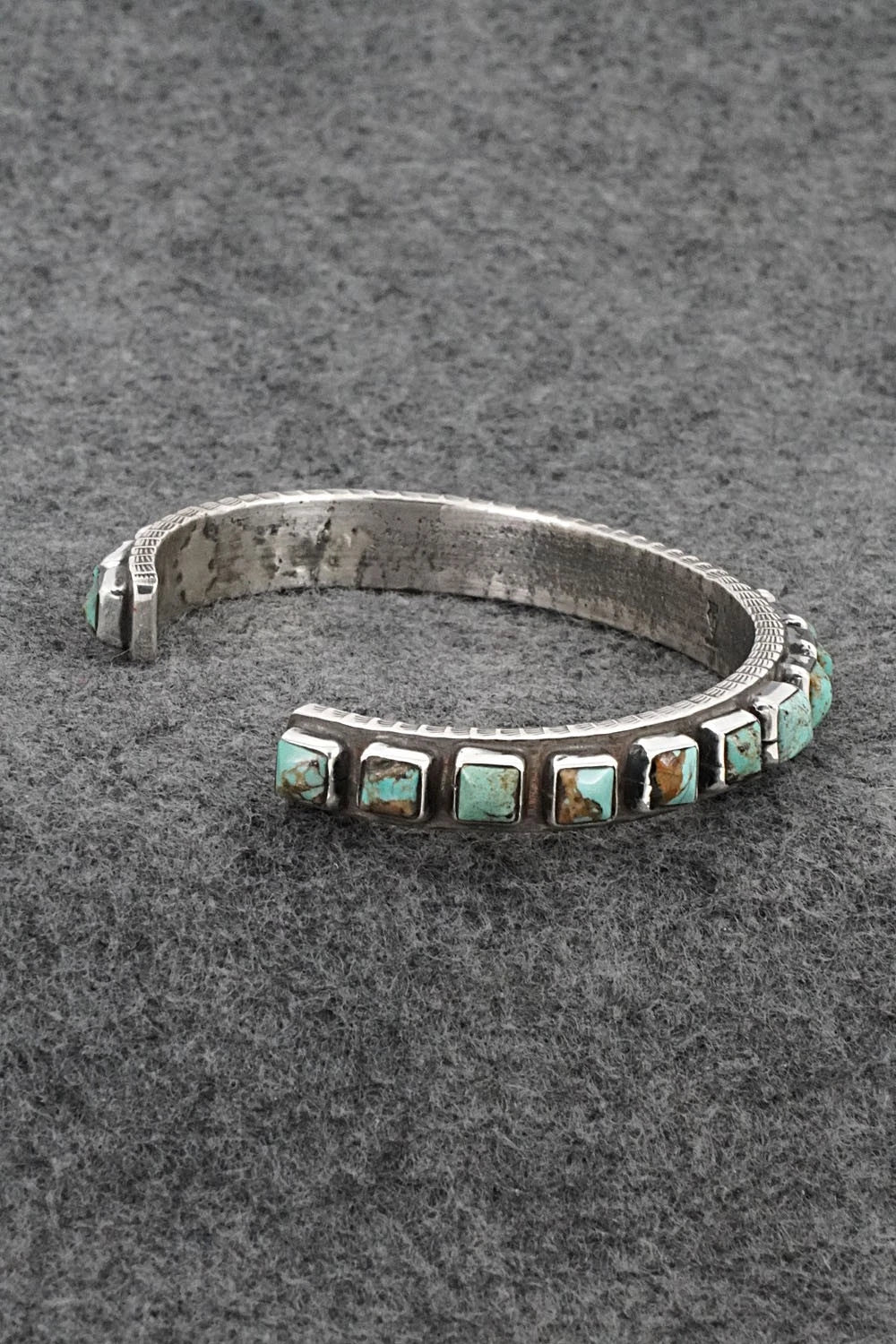 Turquoise & Sterling Silver Bracelet - Ernest Rangel
