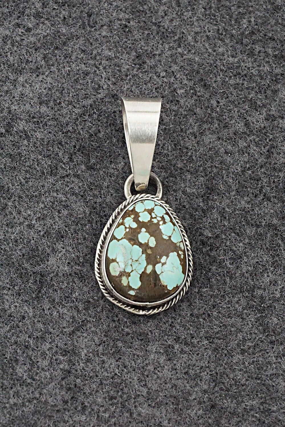 Turquoise & Sterling Silver Pendant - Randy Billy