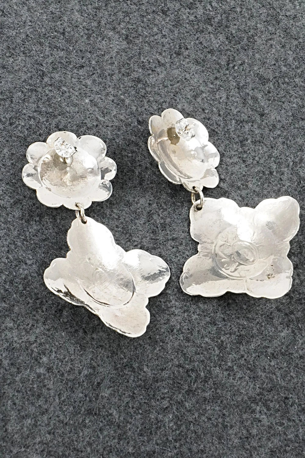 Turquoise & Sterling Silver Earrings - Bertha Begay