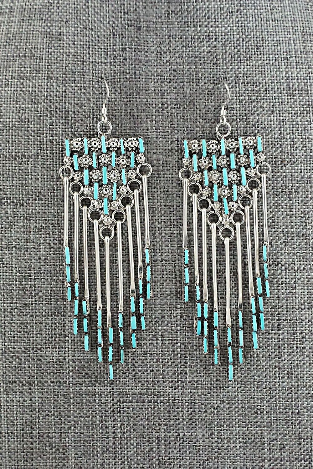 Turquoise & Sterling Silver Earrings - Darren Boone