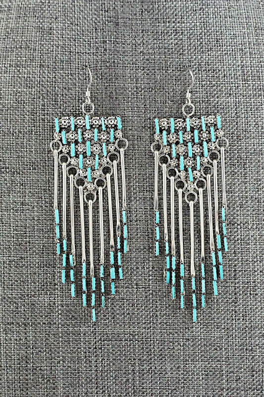 Turquoise & Sterling Silver Earrings - Darren Boone