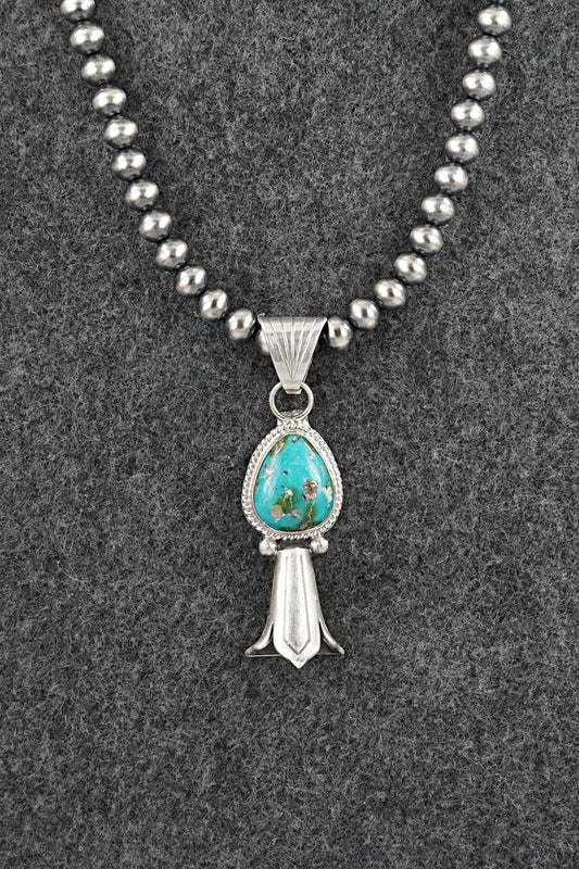 Turquoise & Sterling Silver Necklace - Samuel Yellowhair