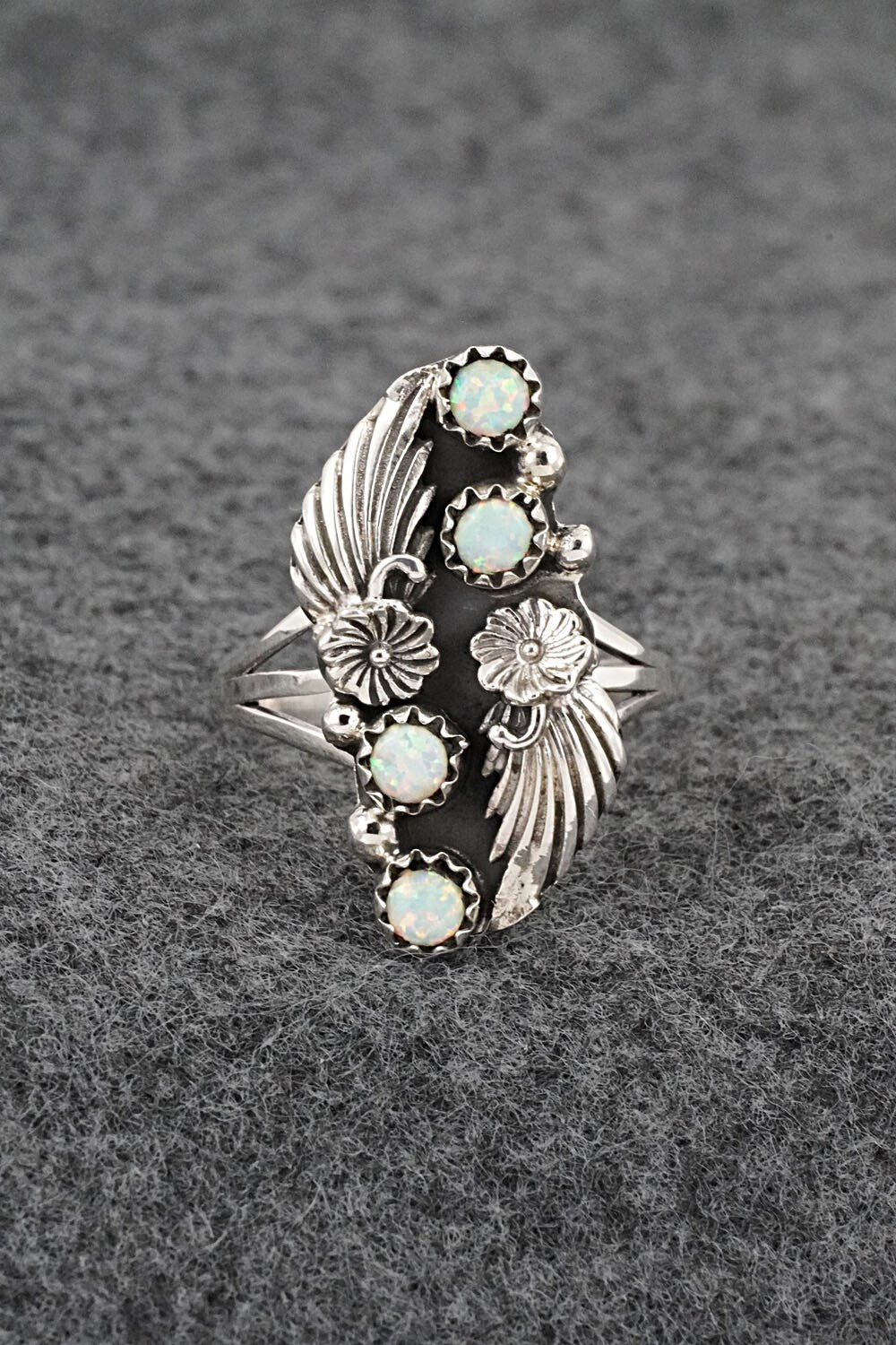 Opalite & Sterling Silver Ring - Judy Largo - Size 9