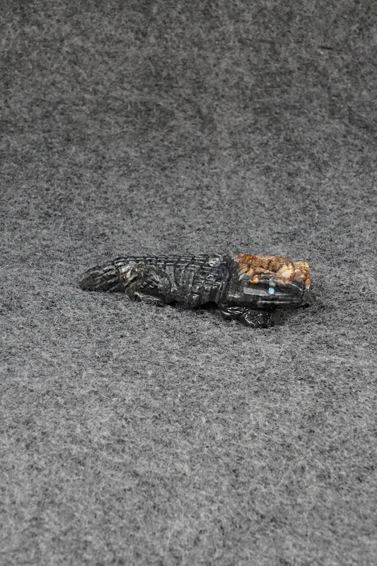 Horned Toad Zuni Fetish Carving - Tony Mackel