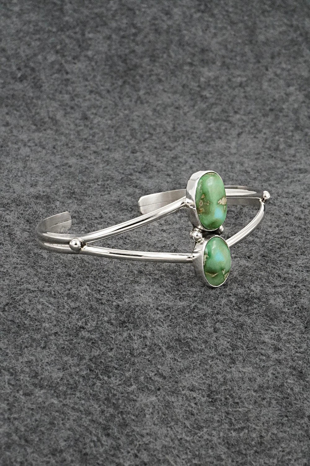 Turquoise & Sterling Silver Bracelet - Eugene Gruber