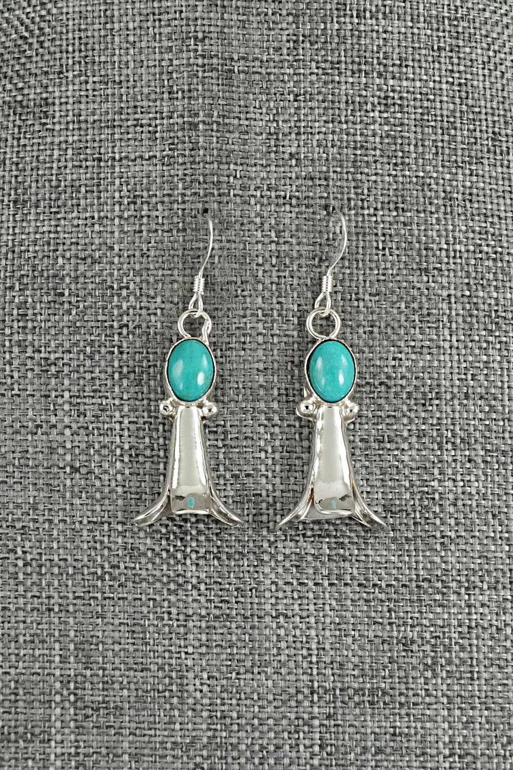 Turquoise & Sterling Silver Earrings - Robinson Martinez
