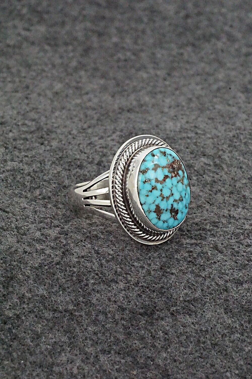 Turquoise & Sterling Silver Ring - Marita Benally - Size 8