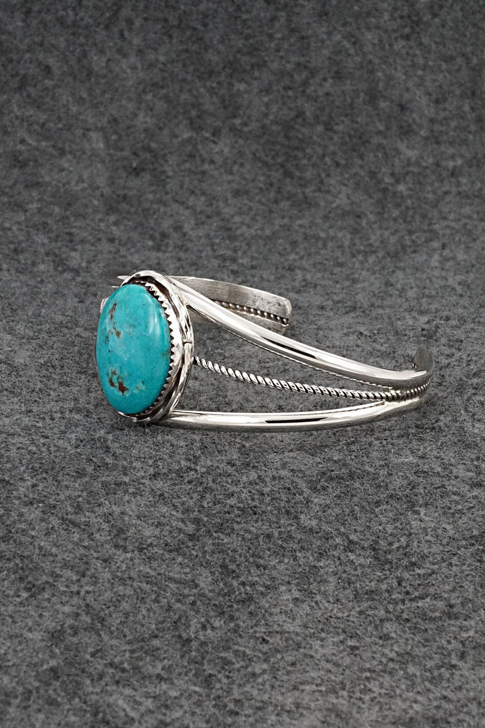 Turquoise & Sterling Silver Bracelet - Ernest Hawthorne