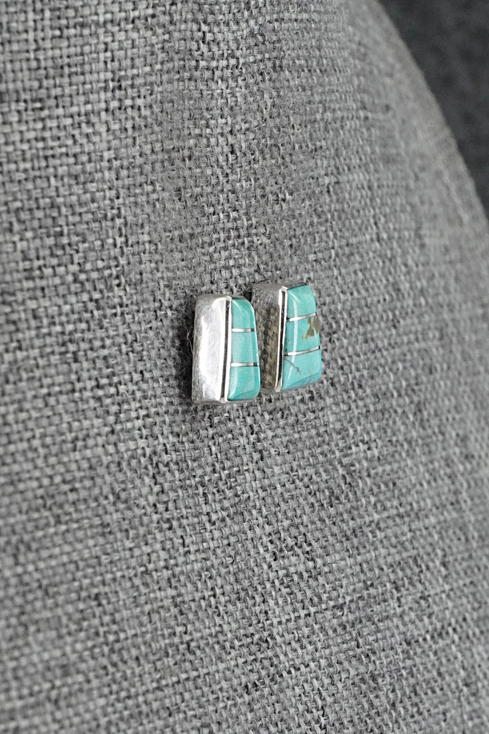 Turquoise and Sterling Silver Earrings - Michelle Haloo