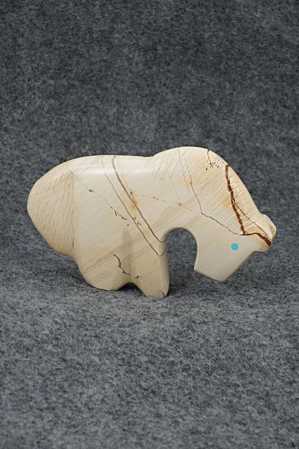 Horse Zuni Fetish Carving - Kenric Laiwakete