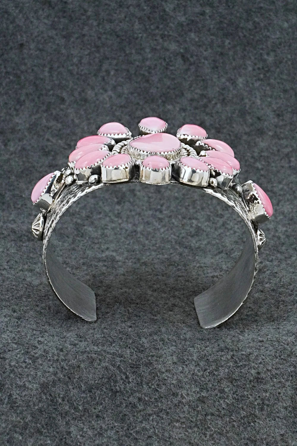 Pink Conch & Sterling Silver Bracelet - Tillie Jon