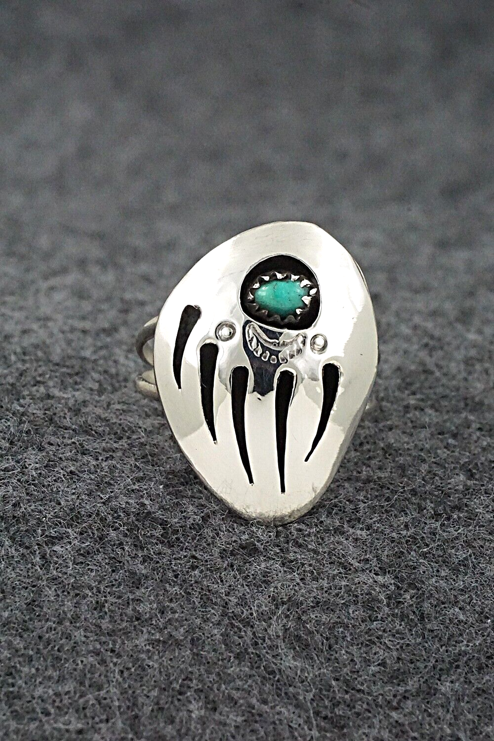 Turquoise & Sterling Silver Ring - Ervin Begay - Size 7.5