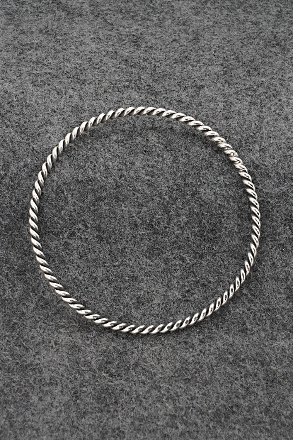 Sterling Silver Bangle Bracelet - Elaine Tahe