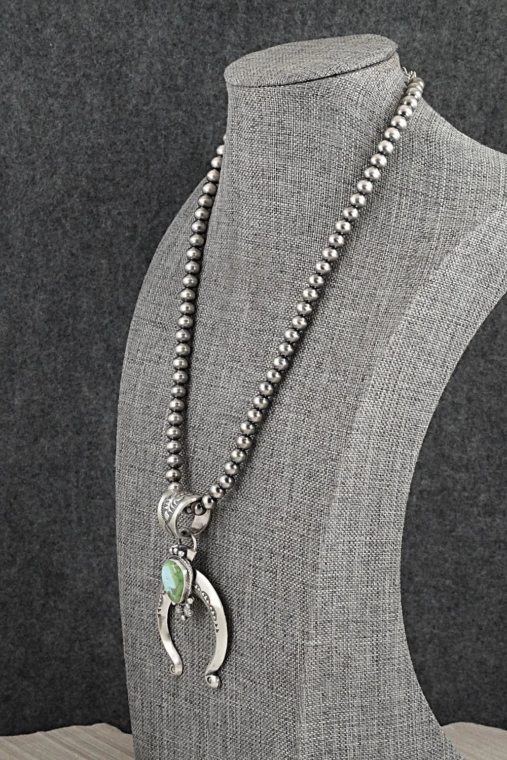 Turquoise & Sterling Silver Necklace - Samuel Yellowhair