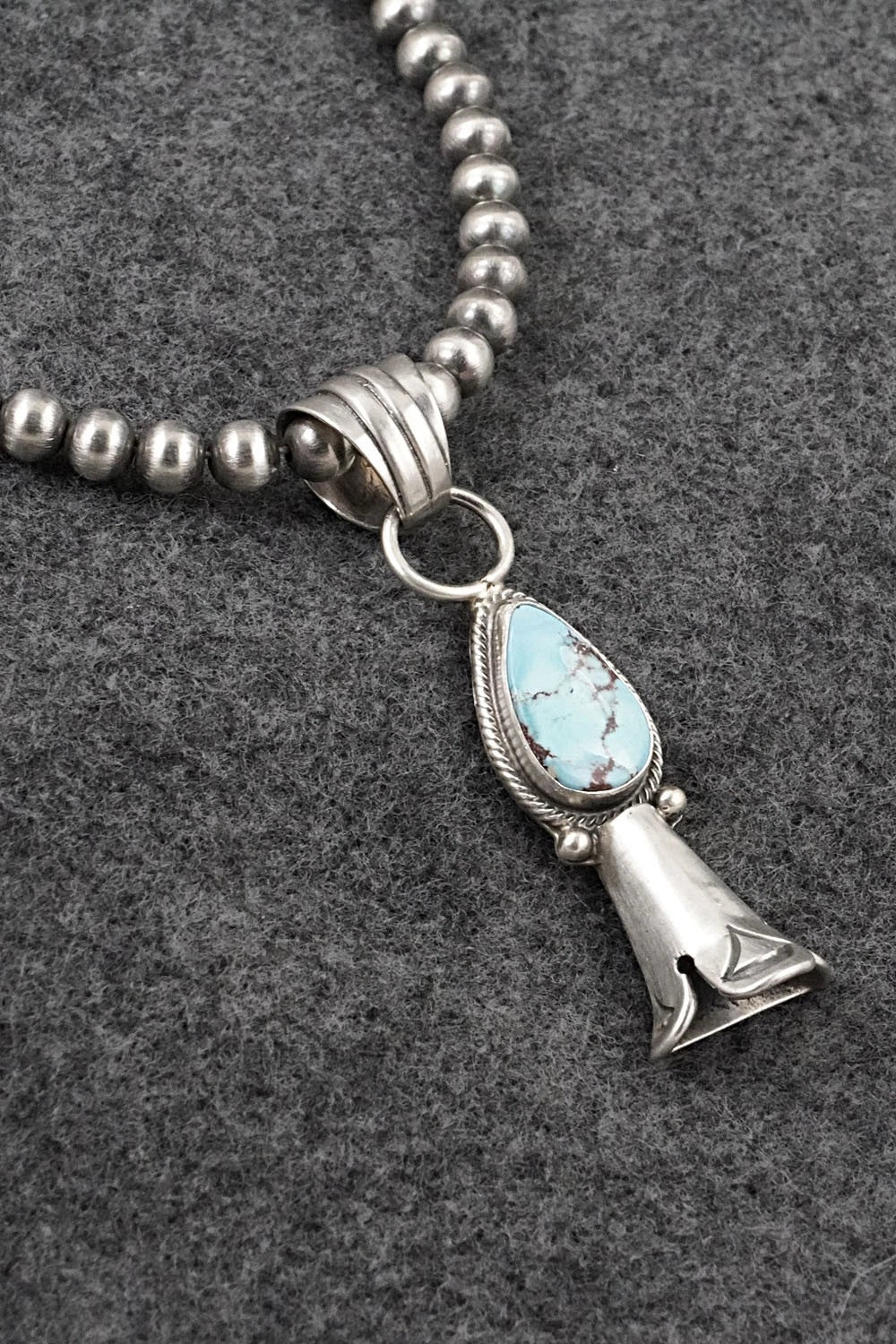 Turquoise & Sterling Silver Necklace - Sharon McCarthy