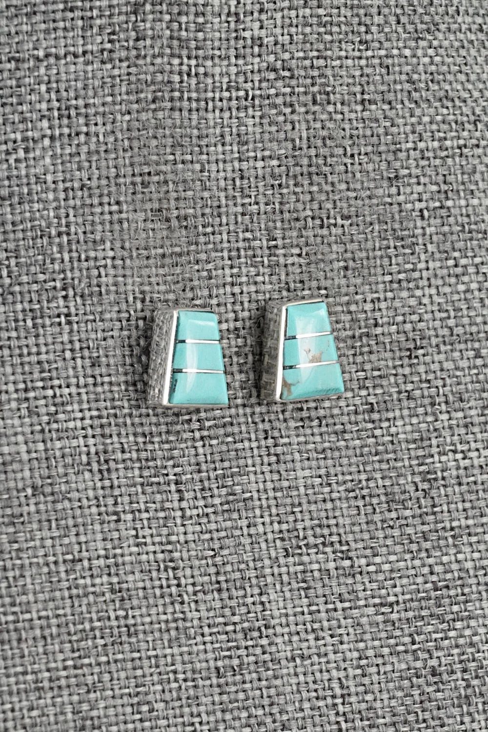 Turquoise and Sterling Silver Earrings - Michelle Haloo