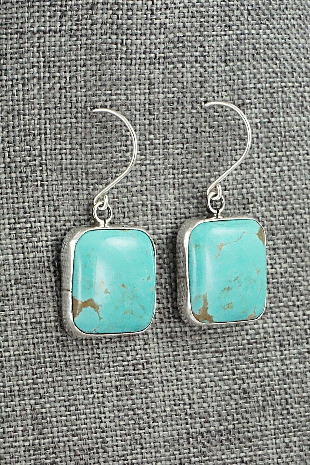 Turquoise & Sterling Silver Earrings - Rena Begay