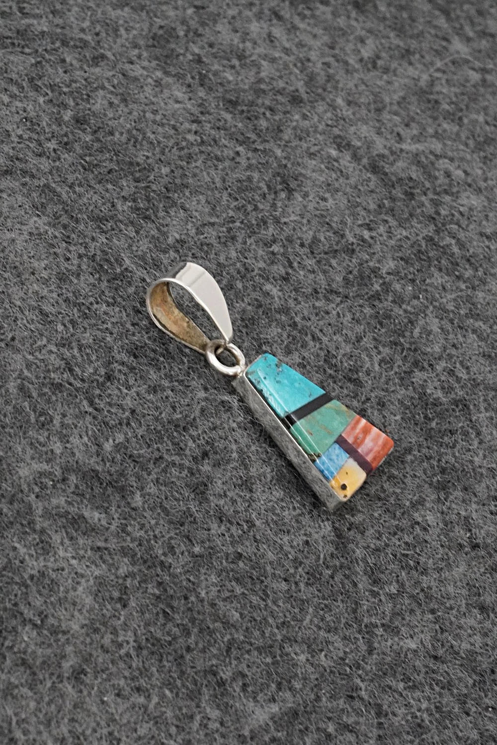 Multi Stone & Sterling Silver Pendant - Priscilla Smith