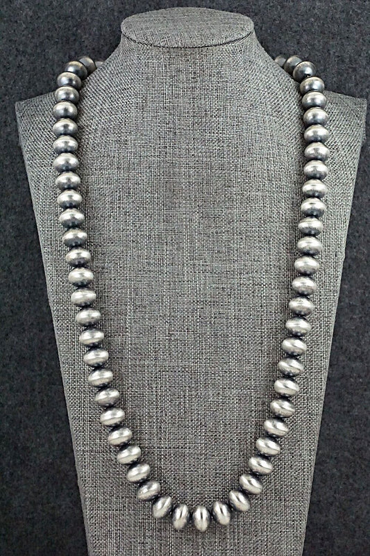 Sterling Silver Navajo Pearl Necklace - Bryannen Halwood