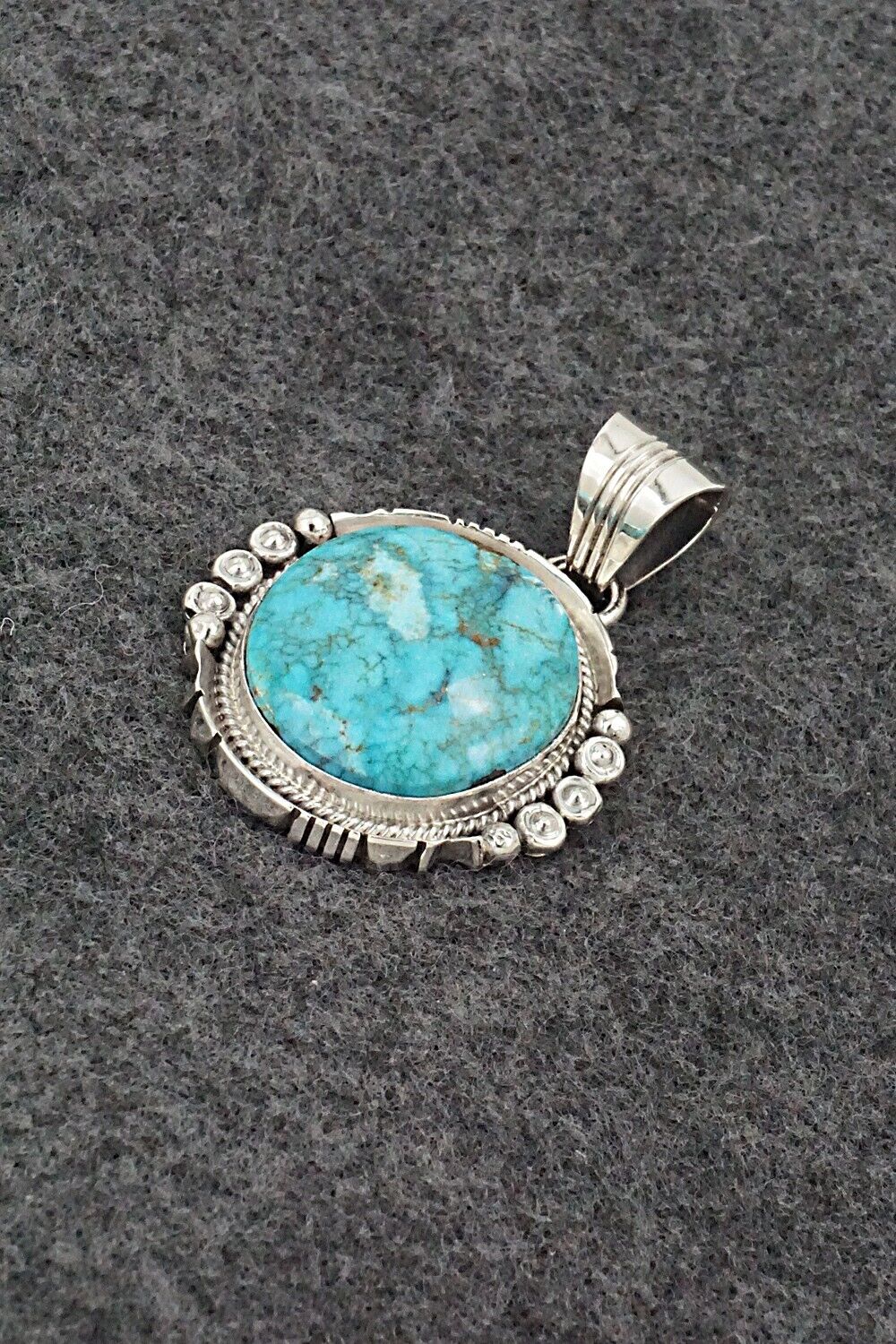 Turquoise & Sterling Silver Pendant - Daniel Benally
