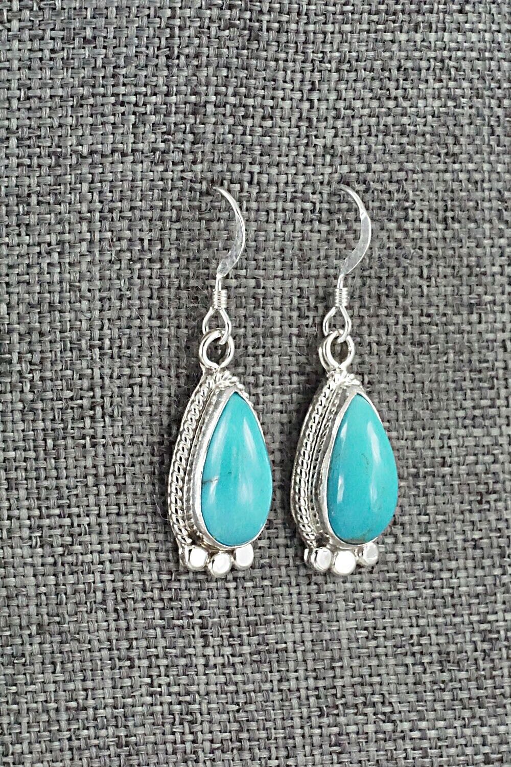 Turquoise and Sterling Silver Earrings - Sharon McCarthy