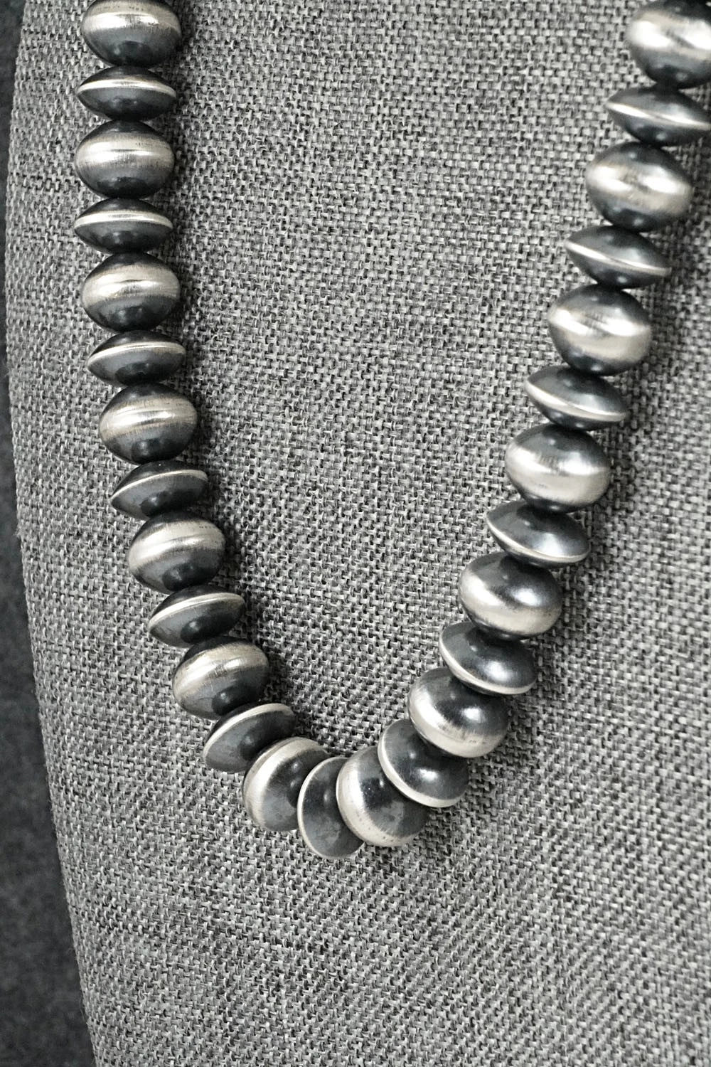 Sterling Silver Navajo Pearl Necklace 22" - Preston Haley