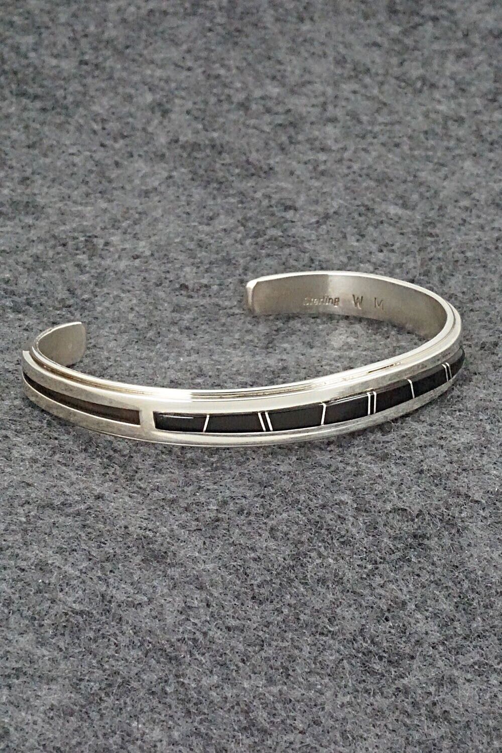 Onyx & Sterling Silver Bracelet - Wilbert Muskett