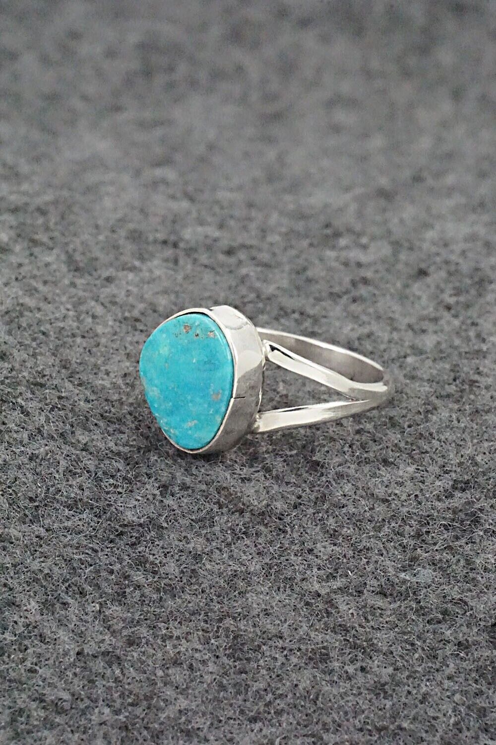 Turquoise & Sterling Silver Ring - Theresa Smith - Size 7