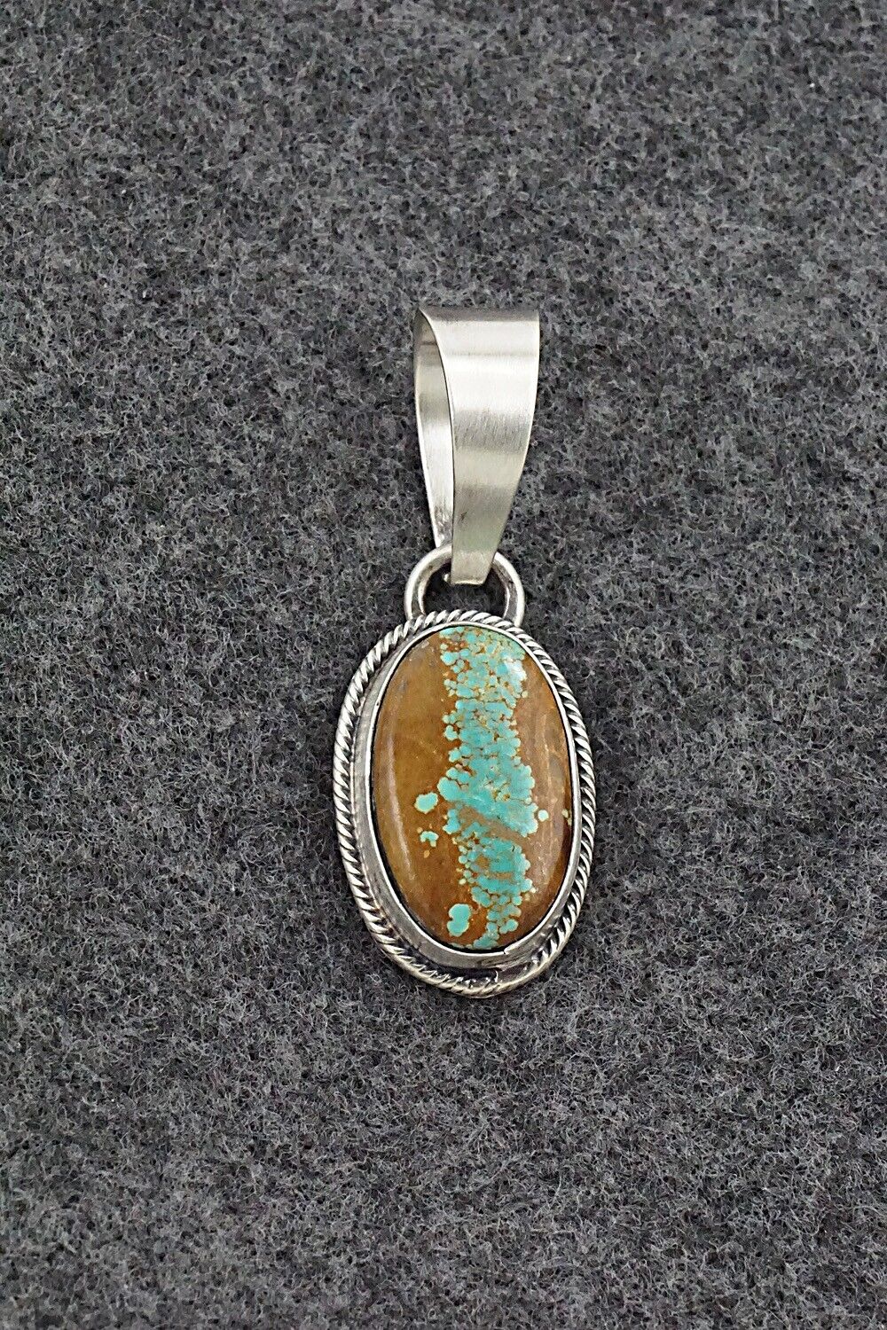 Turquoise & Sterling Silver Pendant - Randy Billy