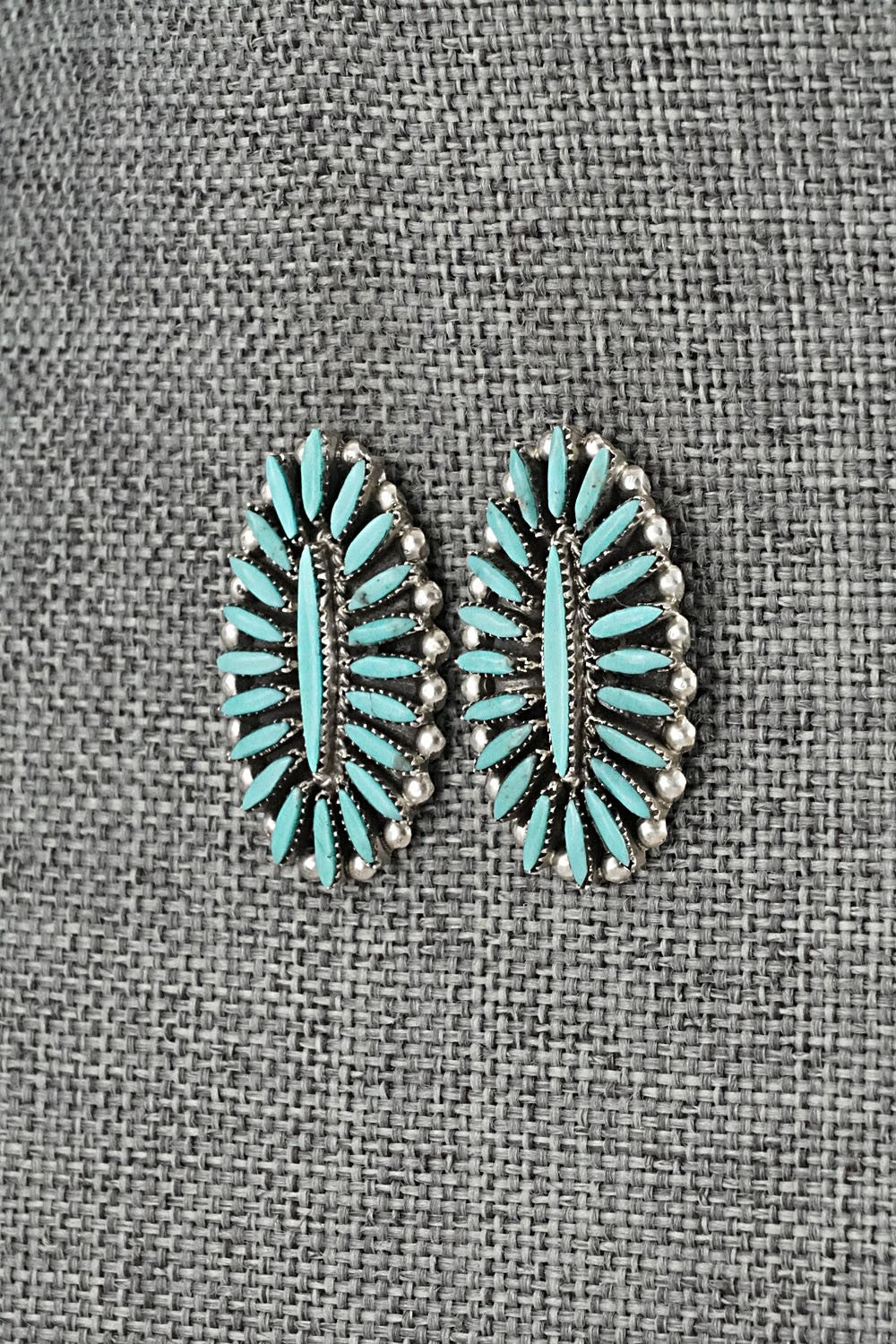 Turquoise & Sterling Silver Earrings - Lorena Peina