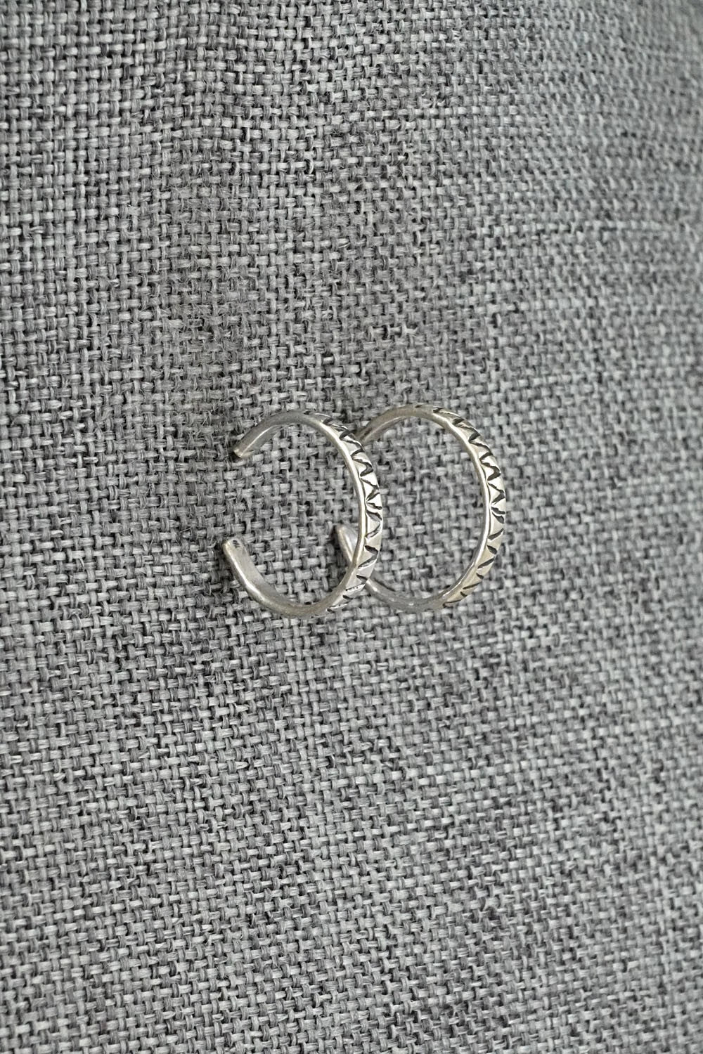 Sterling Silver Hoop Earrings - Elaine Tahe