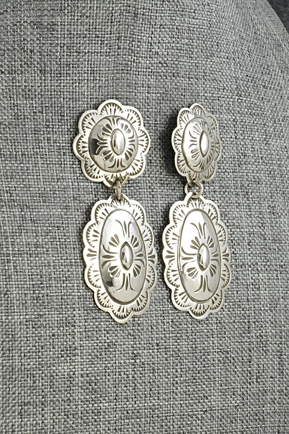 Sterling Silver Earrings - Bertha Begay