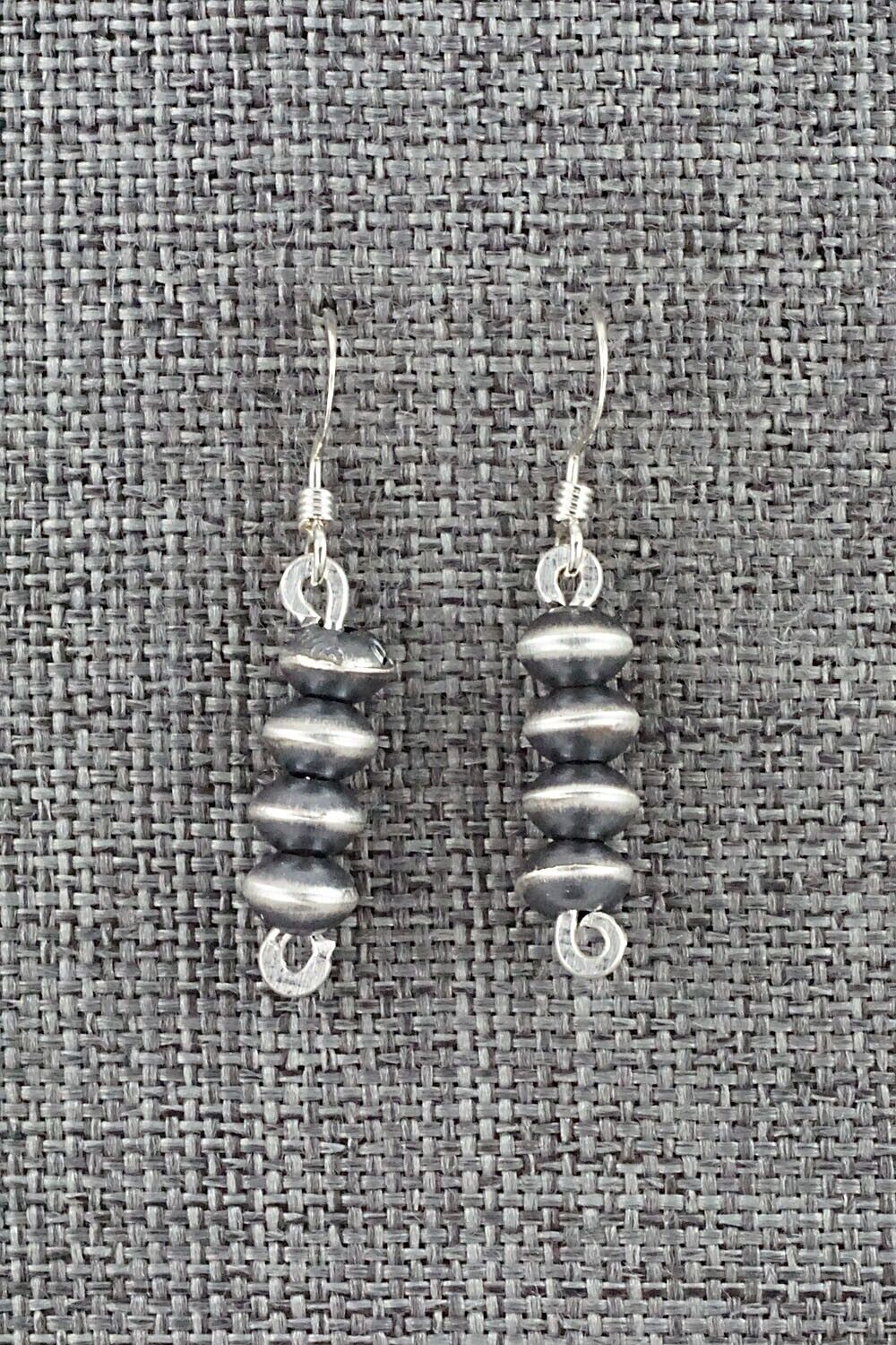 Sterling Silver Navajo Pearl Earrings - Preston Haley